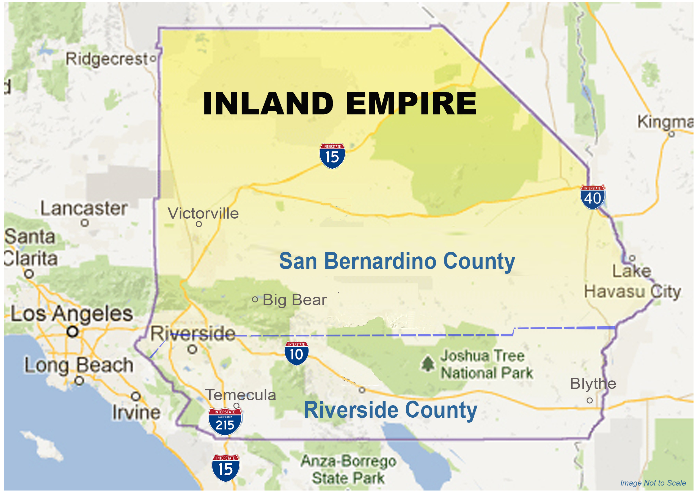 Inland Empire California Map - Amabel Marianne