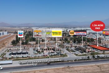Pablo Velasco brokers sale of Commercial Pad for $1,375,000 in Perris, CA