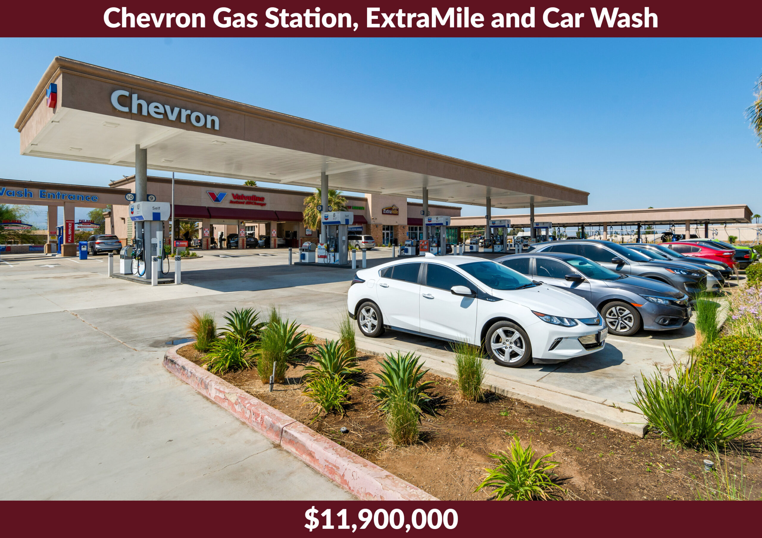 Chevron Gas Station & Car Wash was a $11,900,000 sale at 996 Mountain Ave at Hamner, Norco, CA, represented by Victor Buendia.