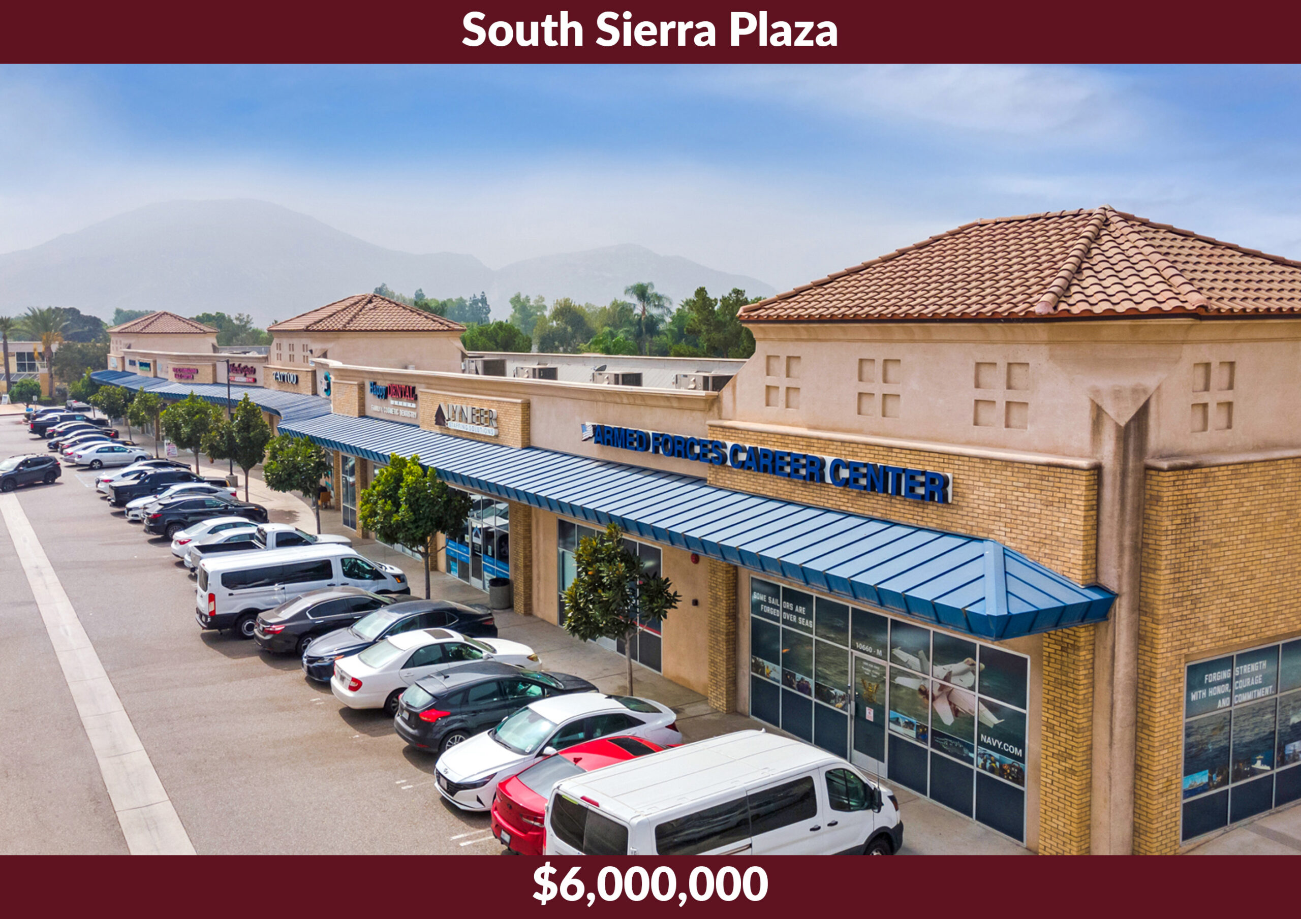 South Sierra Plaza was a $6,000,000 sale at 10660 S Sierra Ave, Fontana, CA, represented by Brad Umansky and Lance Mordachini.