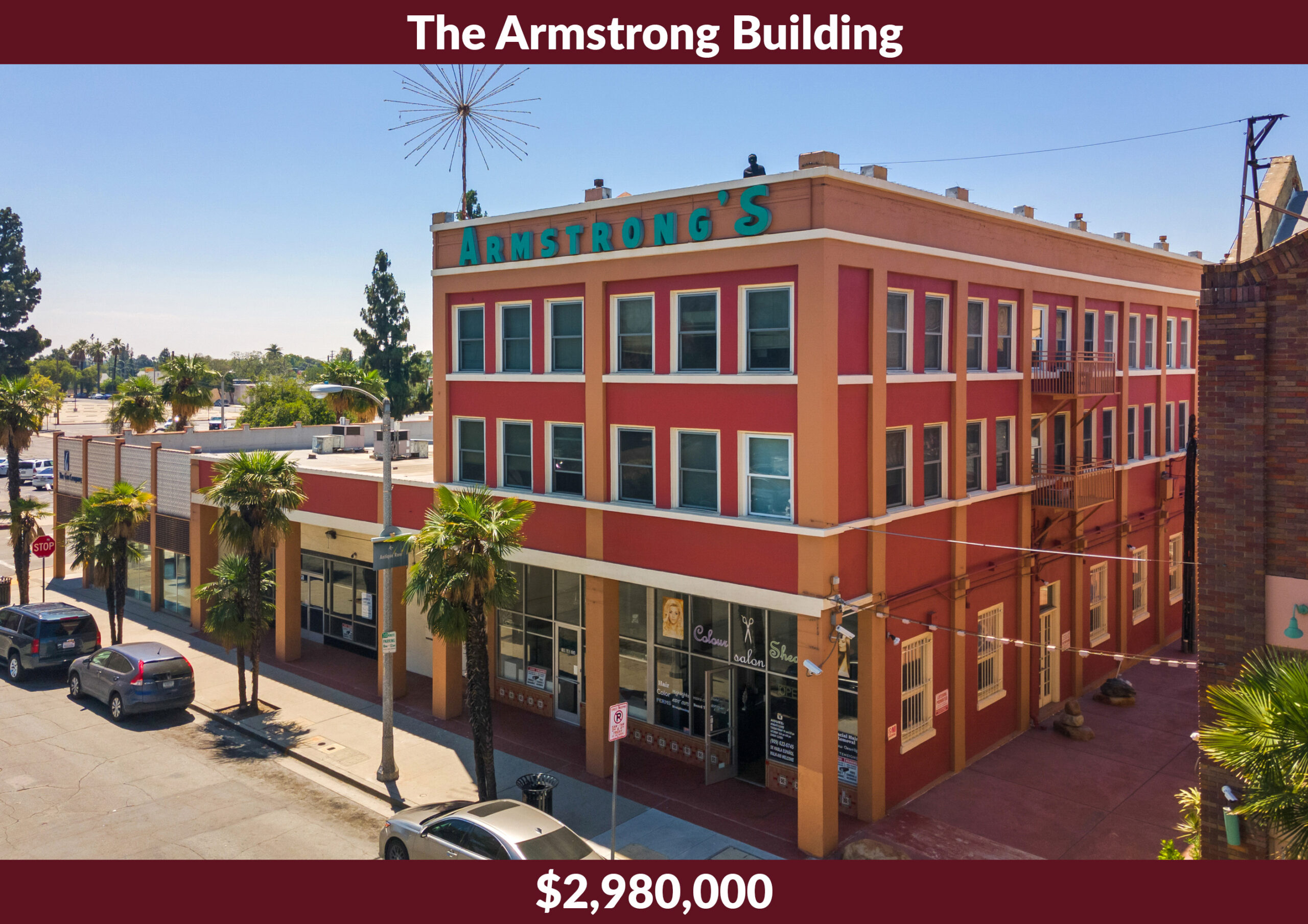 Greg Bedell and Roxy Klein close the sale of the Armstrong Building in Pomona, CA for $2.98M