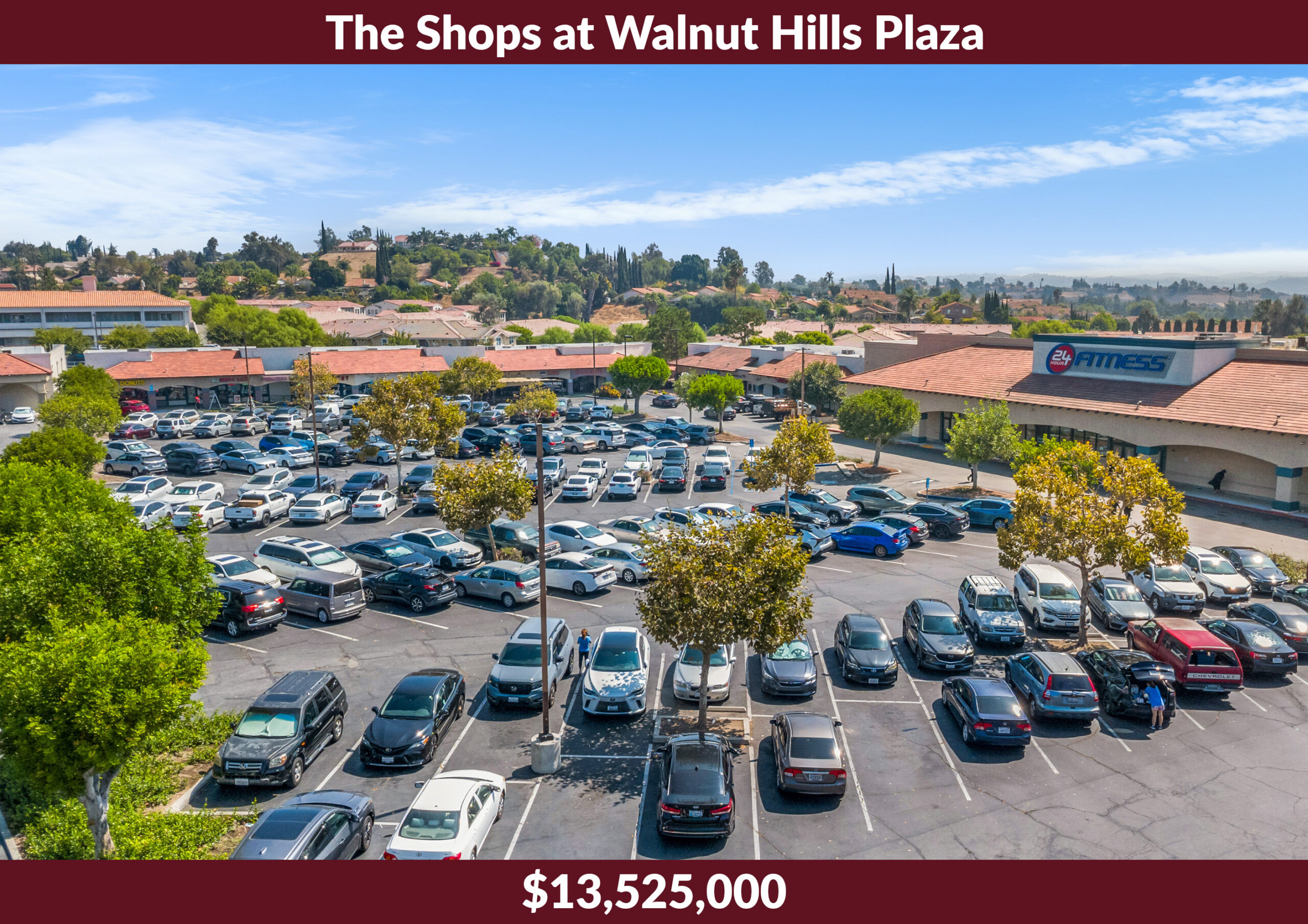 The Shops at Walnut Hills Plaza was a $13,525,000 sale at 18718–18766 Amar Road in Walnut, represented by Greg Bedell and Roxanne Klein.