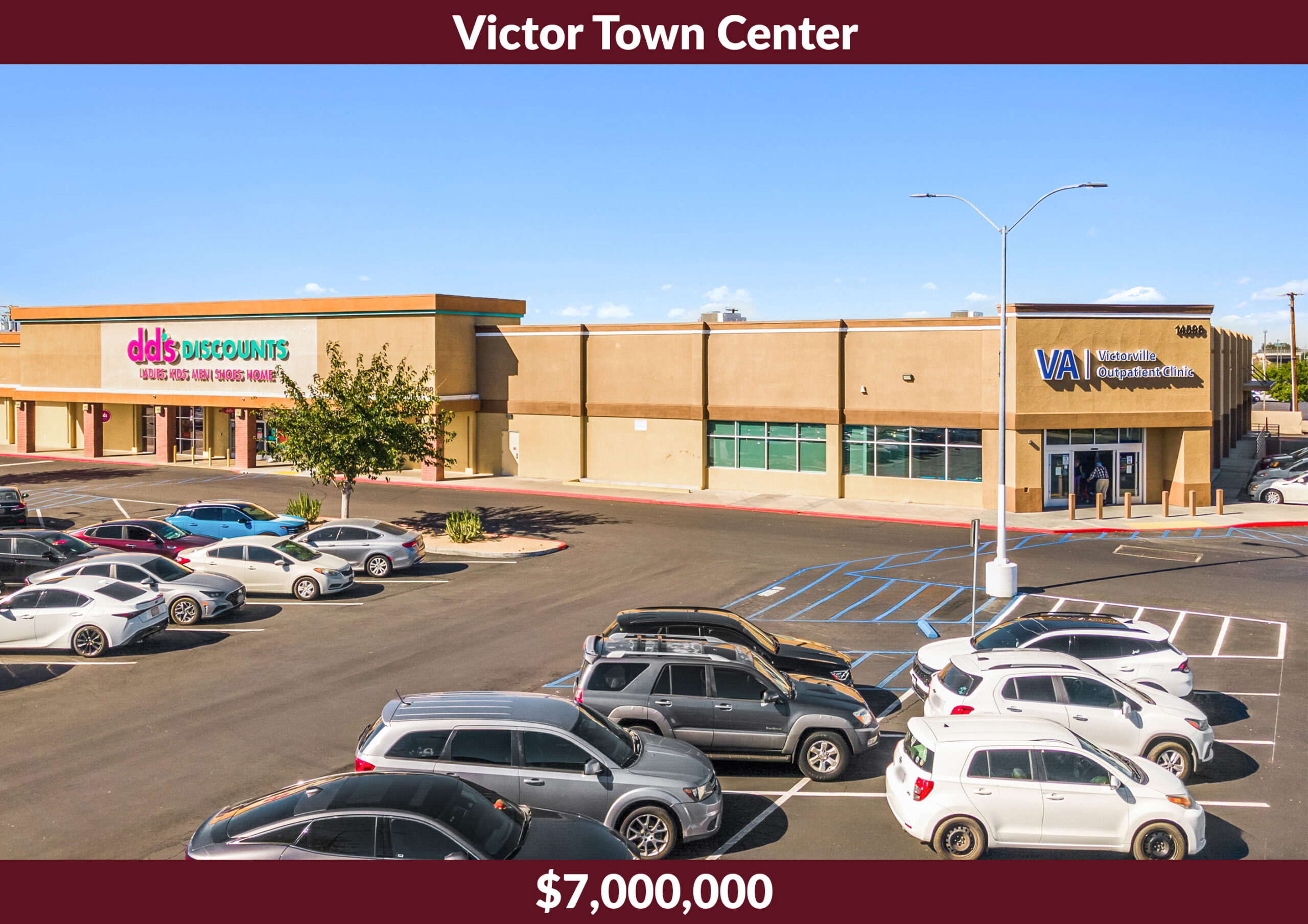 The Victor Town Center was a $7,000,000 sale at 14598 7th Street, Victorville, CA represented by Greg Bedell